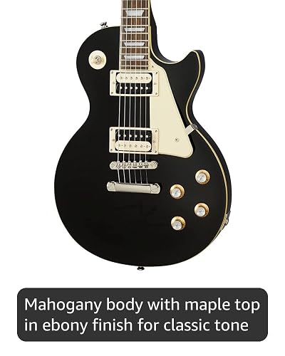 Amazon.com: Epiphone Les Paul Classic, Ebony : Musical Instruments
